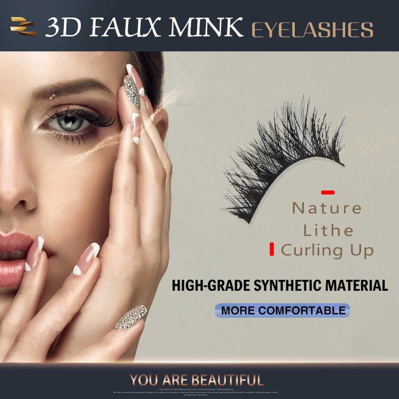 Fascinating Cosmetics Series Synthetic Tool Handmade Faux Mink Eyelash