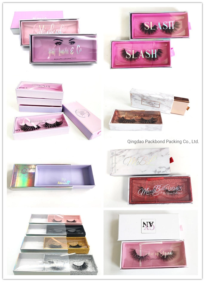Factory Price Private Label Custom Logo Mink Lash Case Box Eyelash Packages
