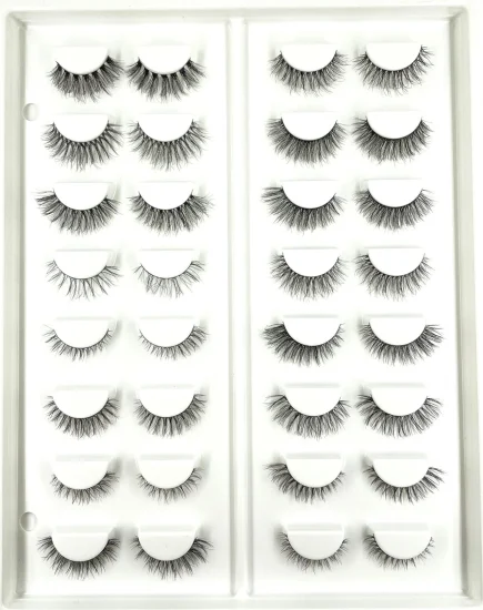 Cruelty Free Mink Synthetic Hollow Hair Degradable Custom Box Ecological Eyelashes