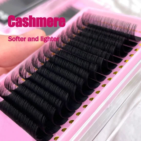 Las Extension Trays Volume Mega Russisa Natural Soft Silk Eyelashes Extensions Supplies Faux Mink Eye Lash 12rows All Size 8-17mm