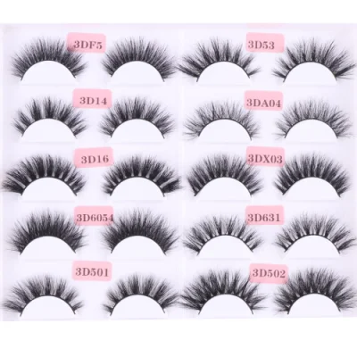 Factory Wholesale 25mm 3D Real Siberian Mink Eyelashes with Customize Own Brand Box