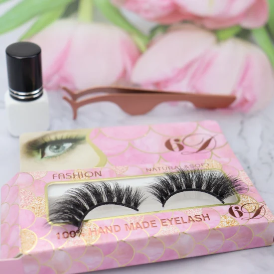 Wholesale 3D Eyelash Extension ODM OEM Faux Mink Eye Lash Natural Eye Lash with Custom Box