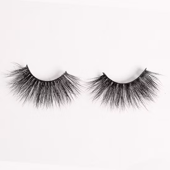 Low MOQ Lashes Vendor 15-25mm Real Mink Fur Eyelashes with Make up for Lash