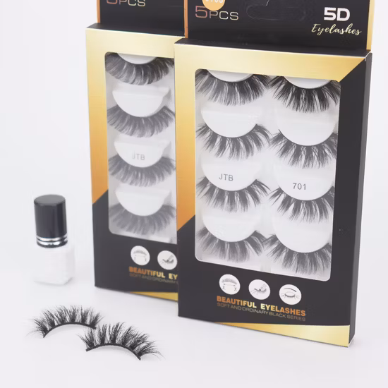 Wholesale 3D Eyelash Extension ODM OEM Faux Mink Eye Lash Natural Eye Lash with Custom Box